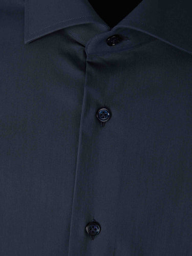 Santa Eulalia Hombre Barcelona Camisa de Vestir Lisa color Azul Marino sku 401-002670 04 - Foto 3