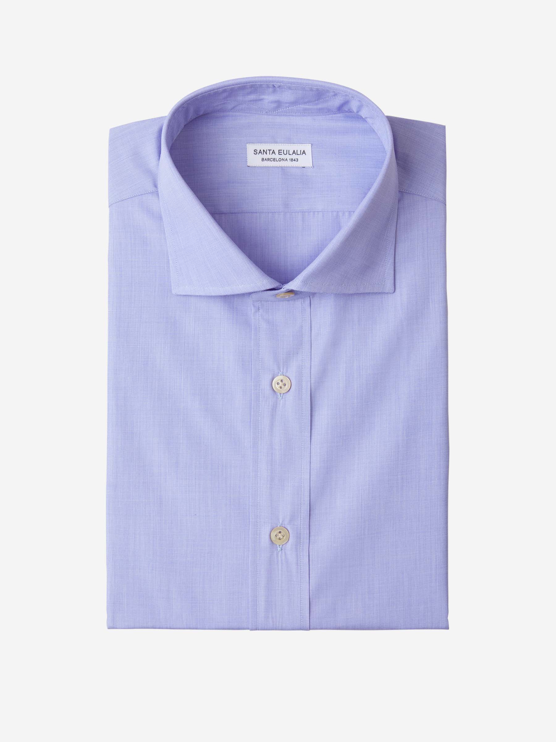 Santa Eulalia Hombre Barcelona Camisa Fil A Fil color Azul sku 401-003042 02 - Foto 1