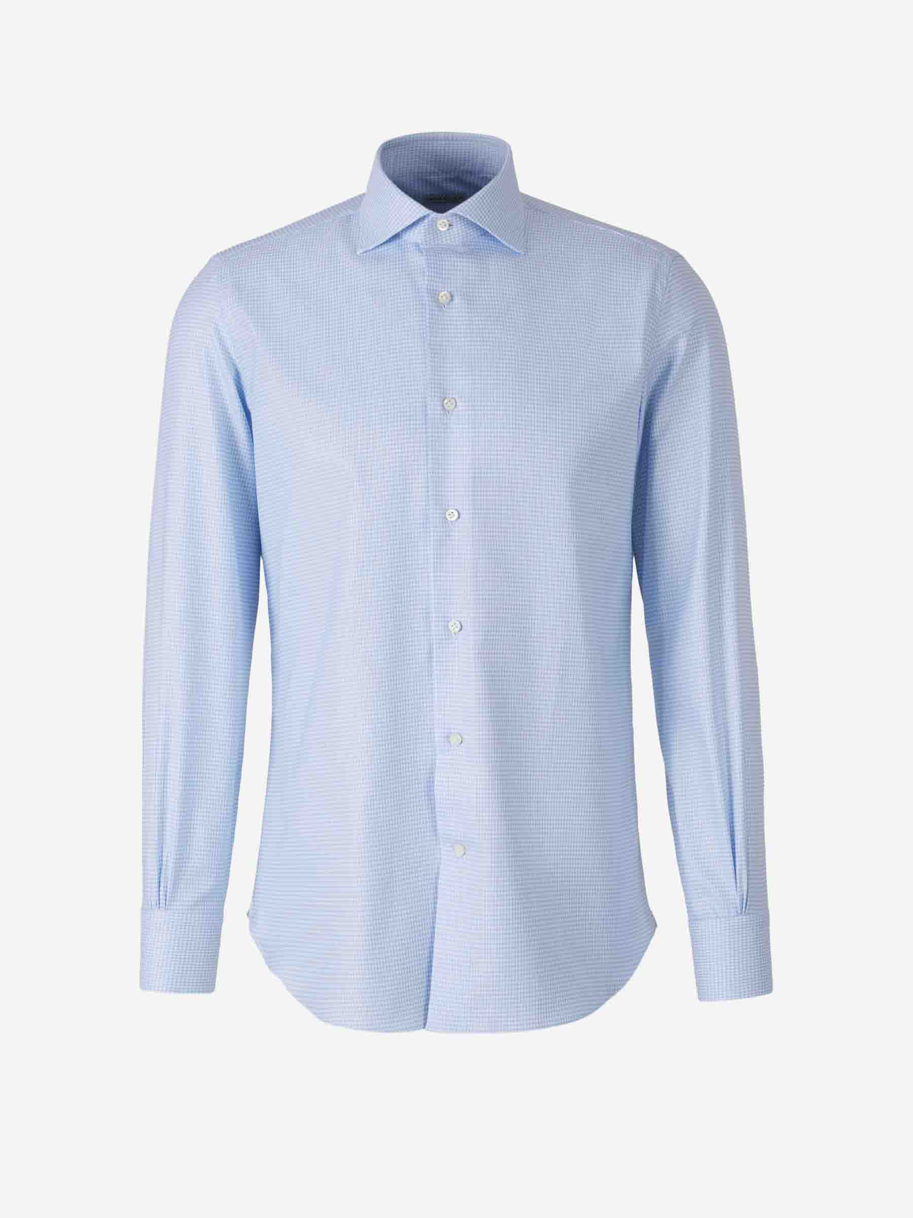 Santa Eulalia Hombre Barcelona Camisa Pata De Gallo color Azul Celeste sku 401-003047 02 - Foto 1