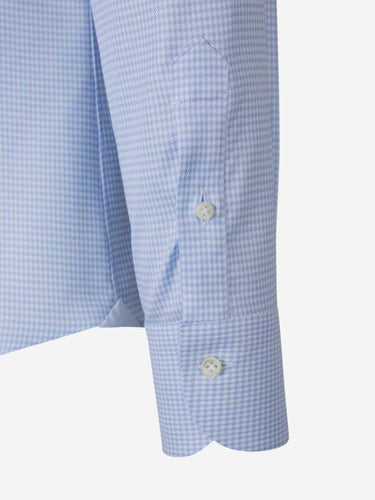 Santa Eulalia Hombre Barcelona Camisa Pata De Gallo color Azul Celeste sku 401-003047 02 - Foto 4