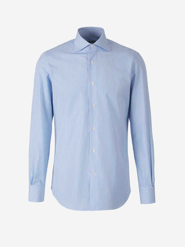 Santa Eulalia Hombre Barcelona Camisa Rayas Algodón color Azul Celeste sku 401-003138 01 - Foto 1