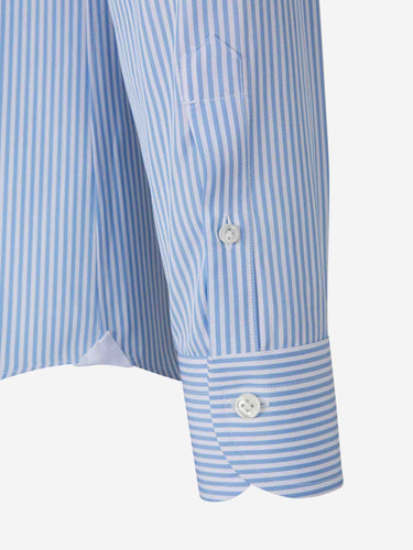Santa Eulalia Hombre Barcelona Camisa Rayas Algodón color Azul Celeste sku 401-003138 01 - Foto 4