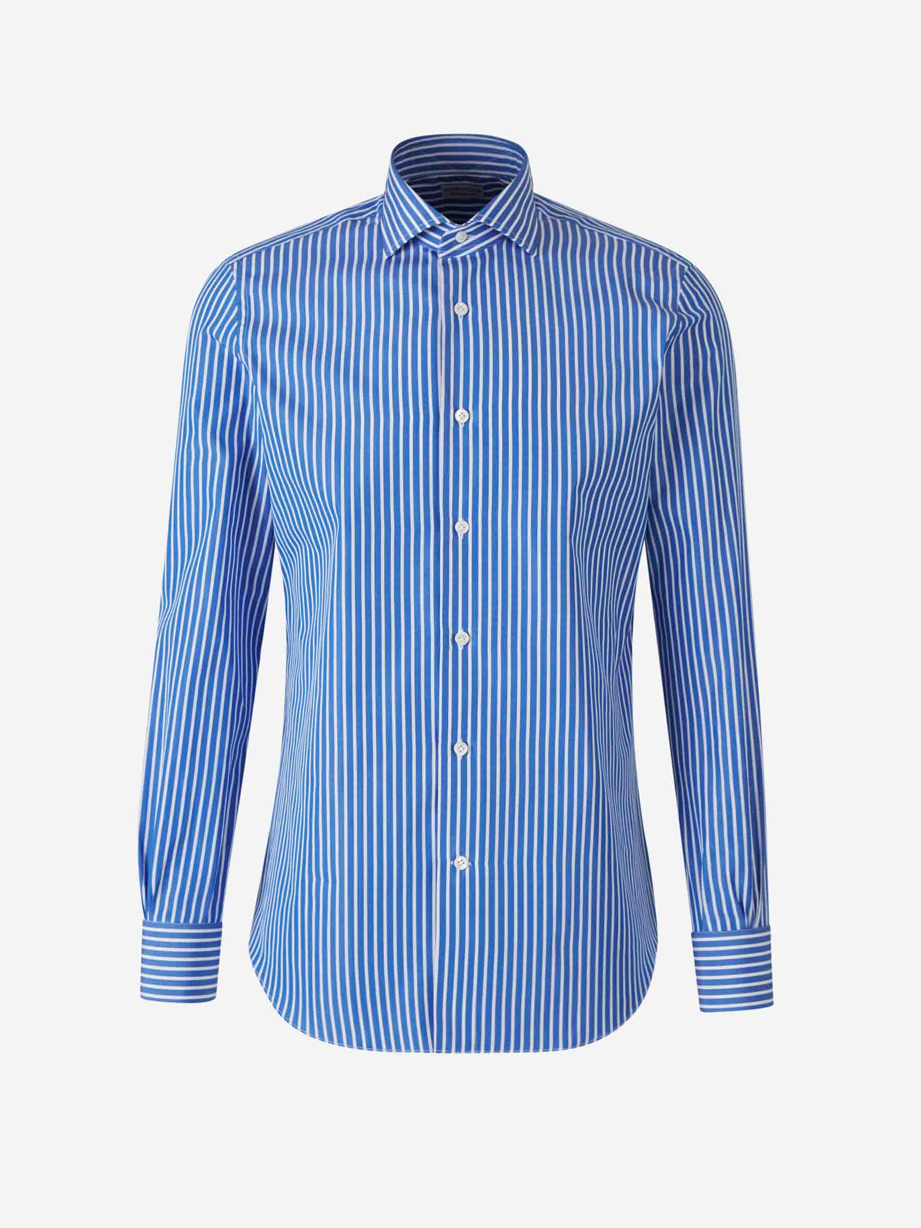 Santa Eulalia Hombre Barcelona Camisa Rayas Algodón color Azul Cobalto sku 401-003139 02 - Foto 1