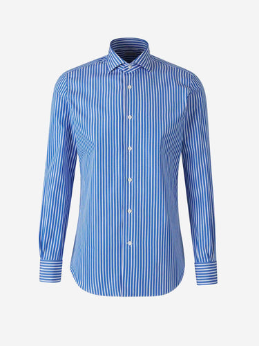 Santa Eulalia Hombre Barcelona Camisa Rayas Algodón color Azul Cobalto sku 401-003139 02 - Foto 1