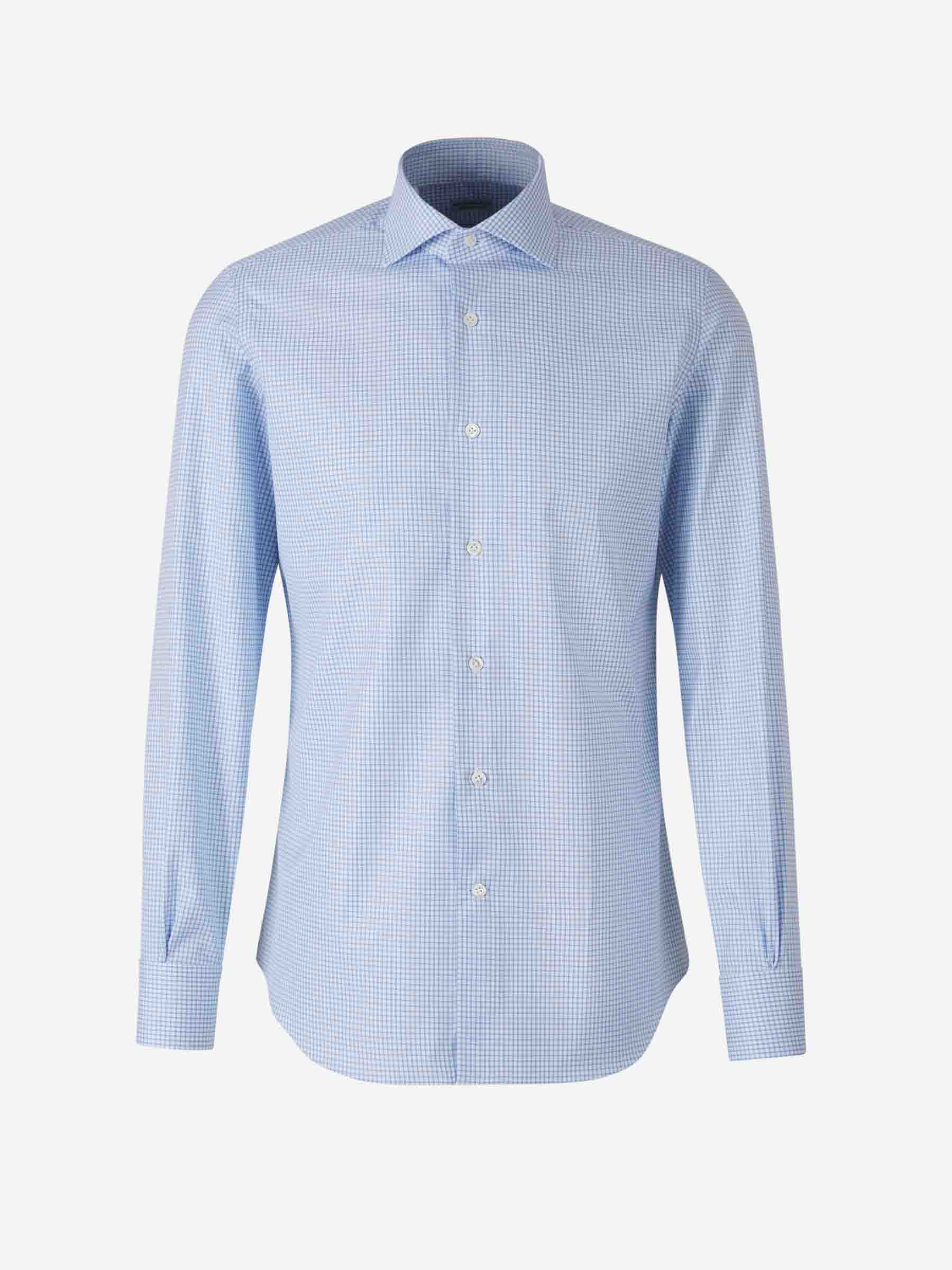 Santa Eulalia Hombre Barcelona Camisa Motivo Cuadros color Azul Celeste sku 401-003140 01 - Foto 1