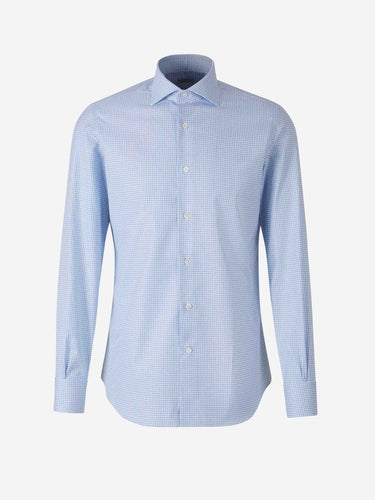 Santa Eulalia Hombre Barcelona Camisa Motivo Cuadros color Azul Celeste sku 401-003140 01 - Foto 1