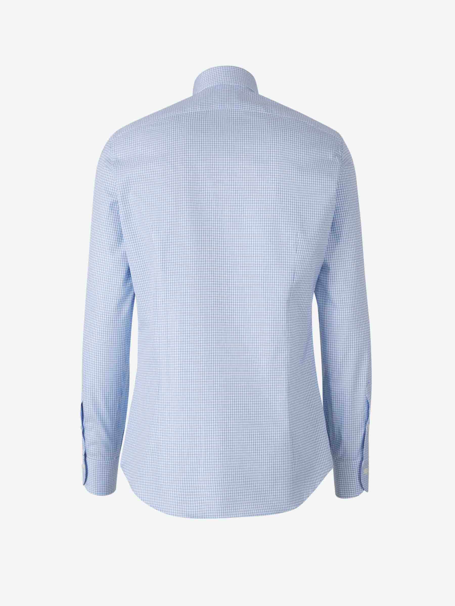 Santa Eulalia Hombre Barcelona Camisa Motivo Cuadros color Azul Celeste sku 401-003140 01 - Foto 2