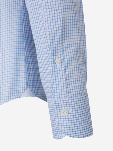 Santa Eulalia Hombre Barcelona Camisa Motivo Cuadros color Azul Celeste sku 401-003140 01 - Foto 4