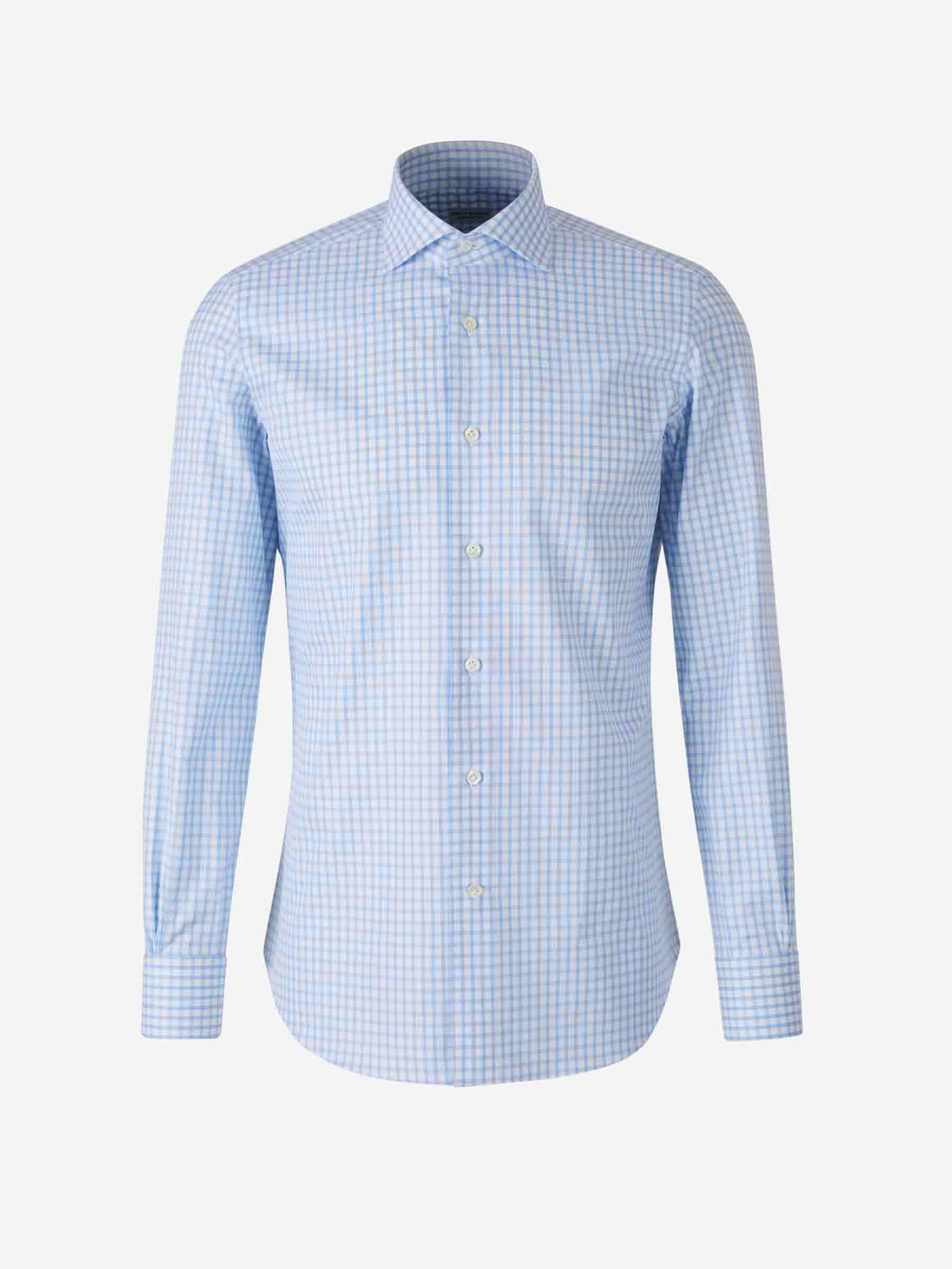 Santa Eulalia Hombre Barcelona Camisa Motivo Cuadros color Azul Celeste sku 401-003141 01 - Foto 1