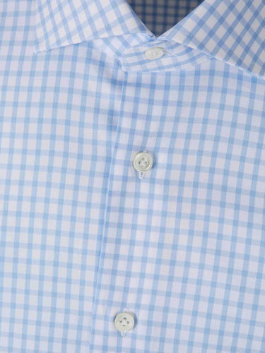 Santa Eulalia Hombre Barcelona Camisa Motivo Cuadros color Azul Celeste sku 401-003141 01 - Foto 3