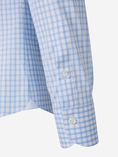 Santa Eulalia Hombre Barcelona Camisa Motivo Cuadros color Azul Celeste sku 401-003141 01 - Foto 4