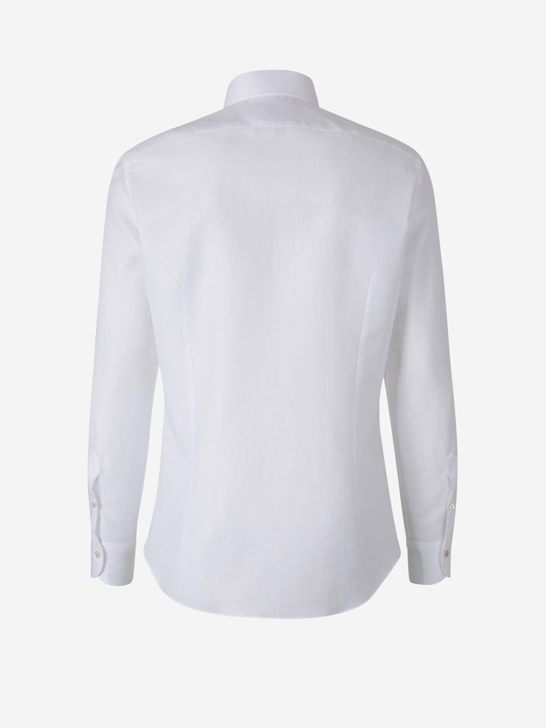 Santa Eulalia Hombre Barcelona Camisa Jaspeada Algodón color Blanco sku 401-003142 01 - Foto 2
