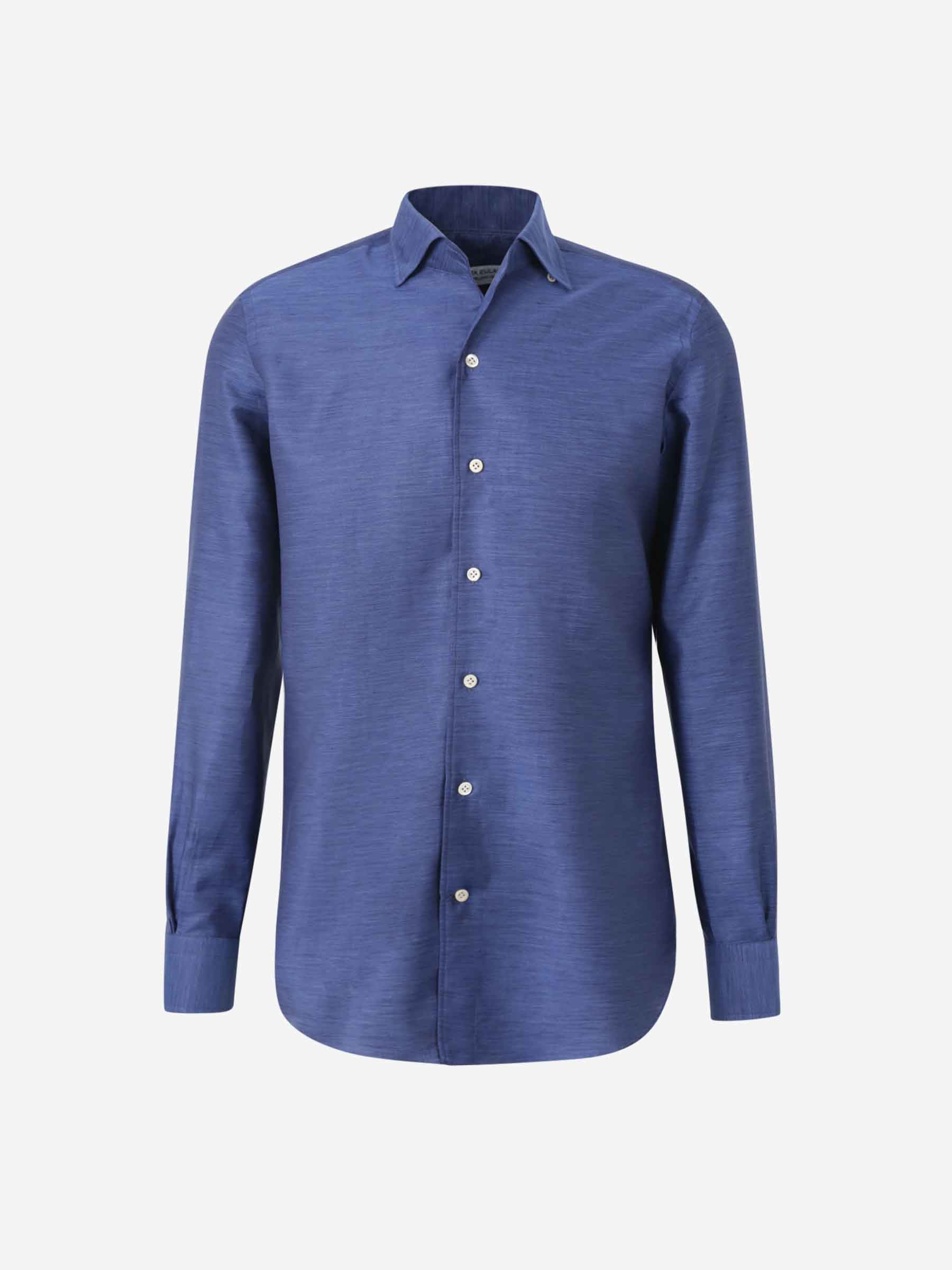 Santa Eulalia Hombre Barcelona Camisa Jaspeada Algodón color Azul Marino sku 401-003142 03 - Foto 1