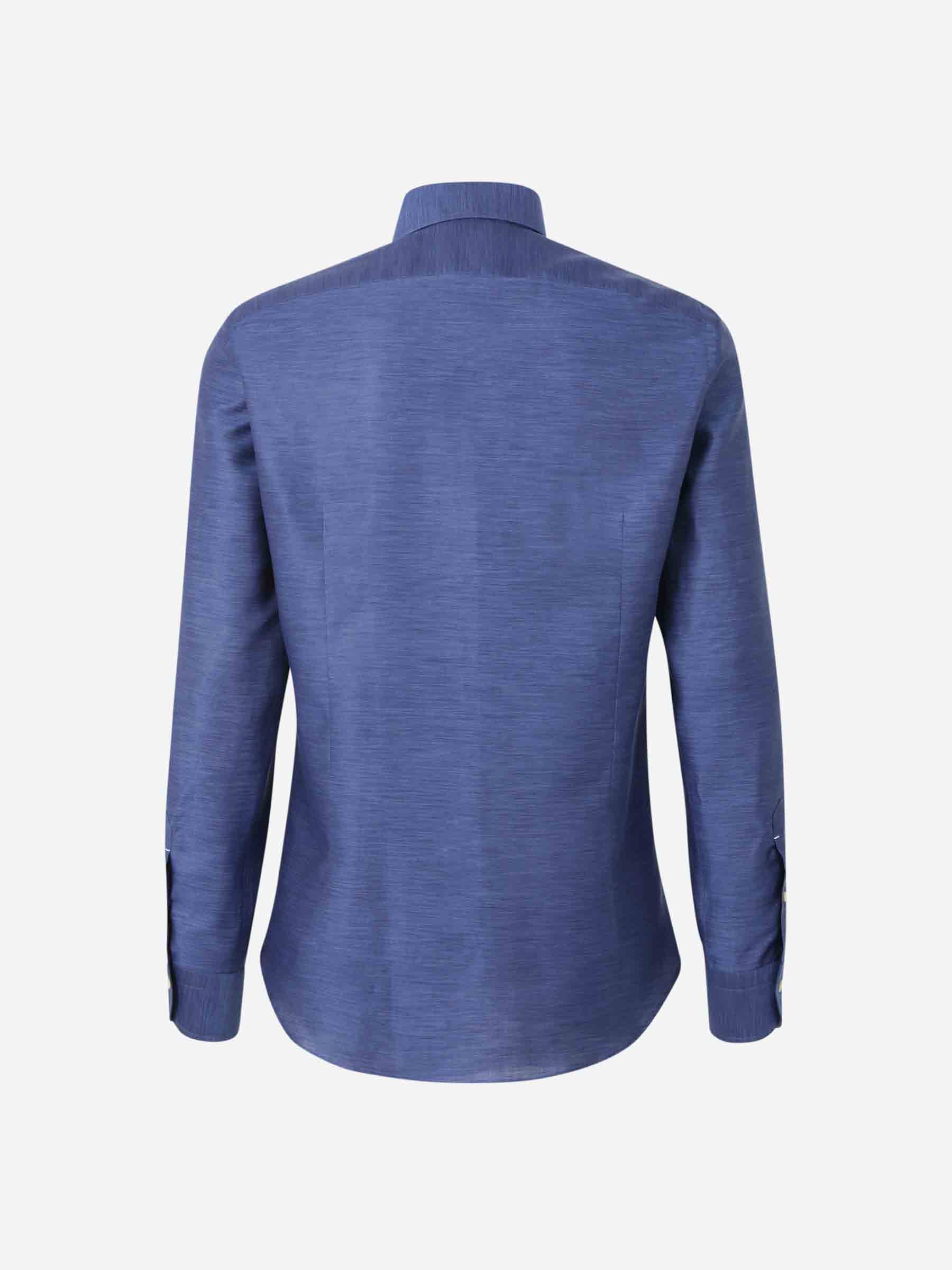 Santa Eulalia Hombre Barcelona Camisa Jaspeada Algodón color Azul Marino sku 401-003142 03 - Foto 2