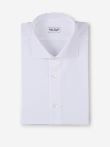 Santa Eulalia Hombre Barcelona Camisa Lisa Algodón y Lino color Blanco sku 401-003143 01 - Foto 1