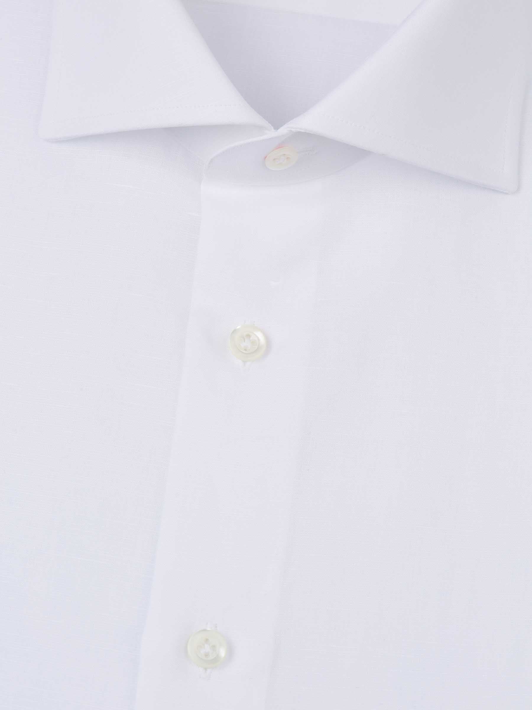 Santa Eulalia Hombre Barcelona Camisa Lisa Algodón y Lino color Blanco sku 401-003143 01 - Foto 2