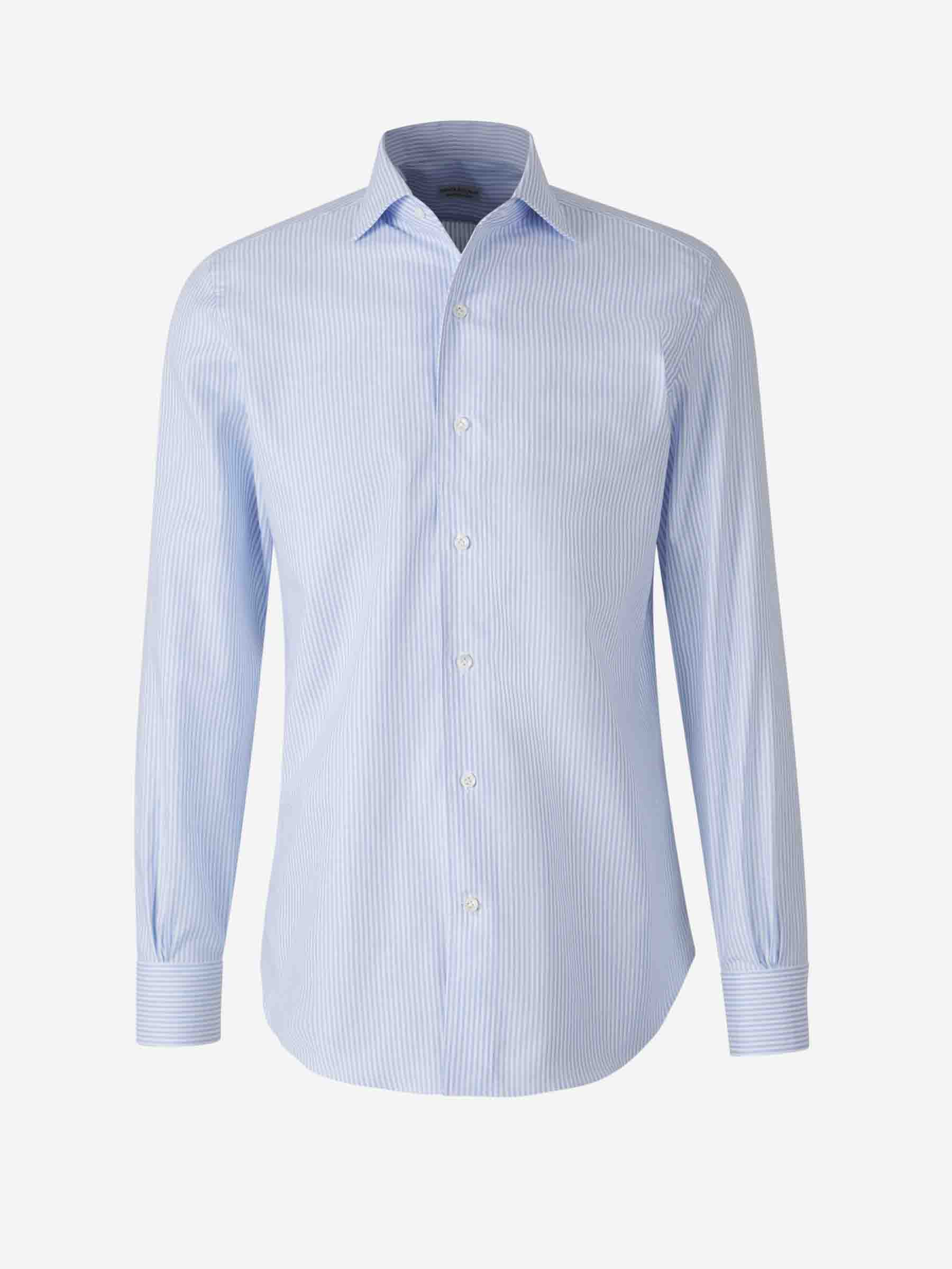 Santa Eulalia Hombre Barcelona Camisa Rayas Algodón color Azul Celeste sku 401-003146 01 - Foto 1