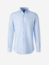 Santa Eulalia Hombre Barcelona Camisa Formal Lisa color Azul Celeste sku 401-003152 01 - Foto 1