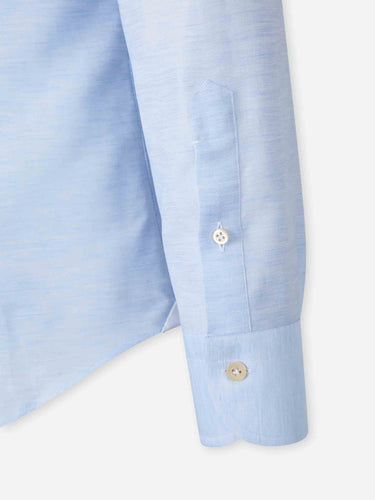 Santa Eulalia Hombre Barcelona Camisa Formal Lisa color Azul Celeste sku 401-003152 01 - Foto 3