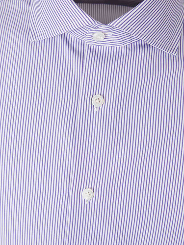 Atelier Munro Hombre Barcelona Camisa de Vestir Listada color Azul Marino sku 401-003154 01 - Foto 3