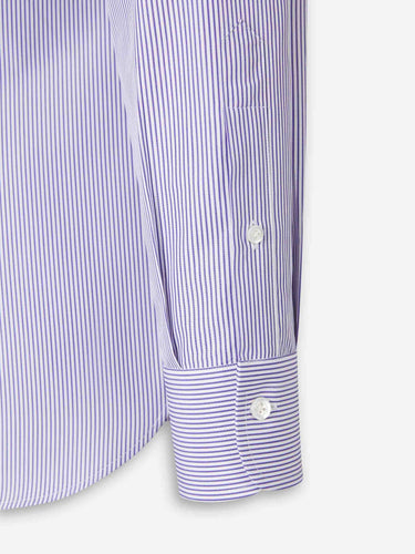 Atelier Munro Hombre Barcelona Camisa de Vestir Listada color Azul Marino sku 401-003154 01 - Foto 4
