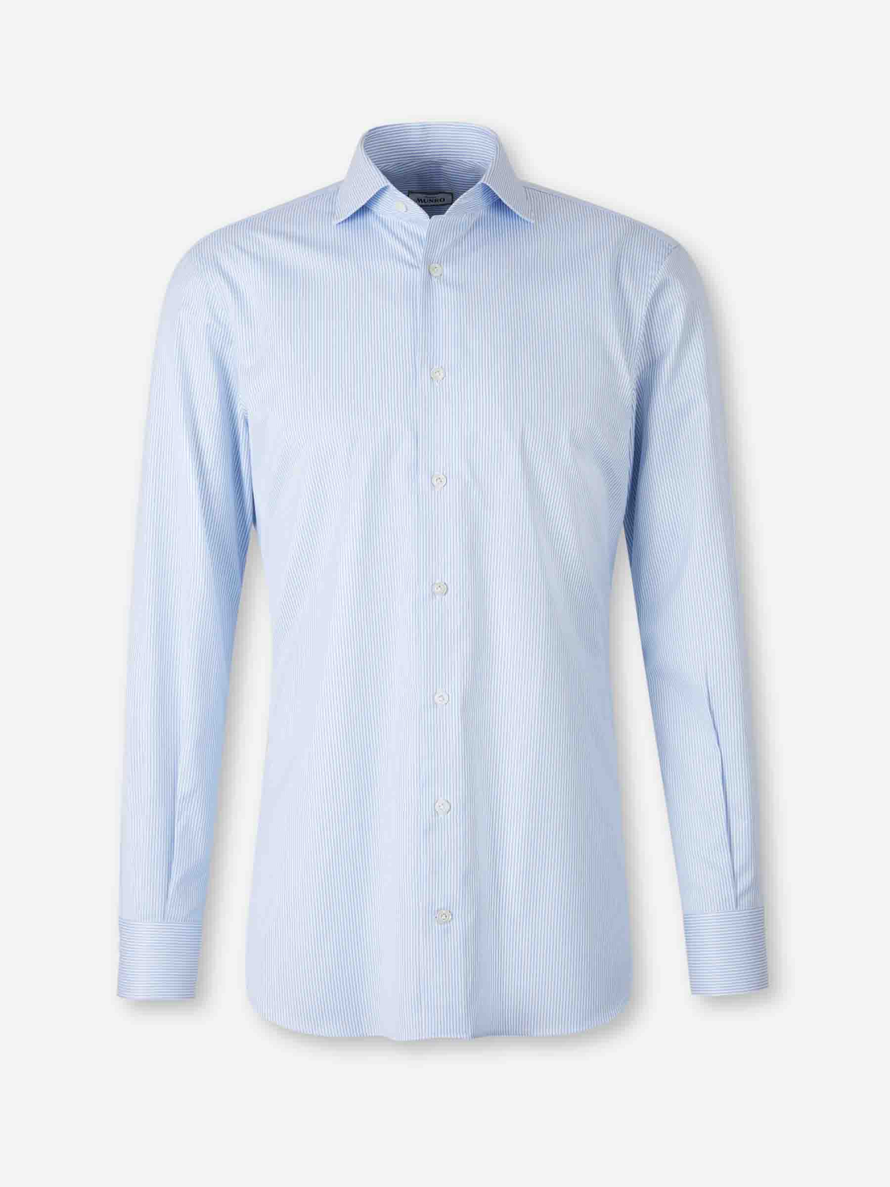 Atelier Munro Hombre Barcelona Camisa Motivo Rayas color Azul Celeste sku 401-003156 01 - Foto 1