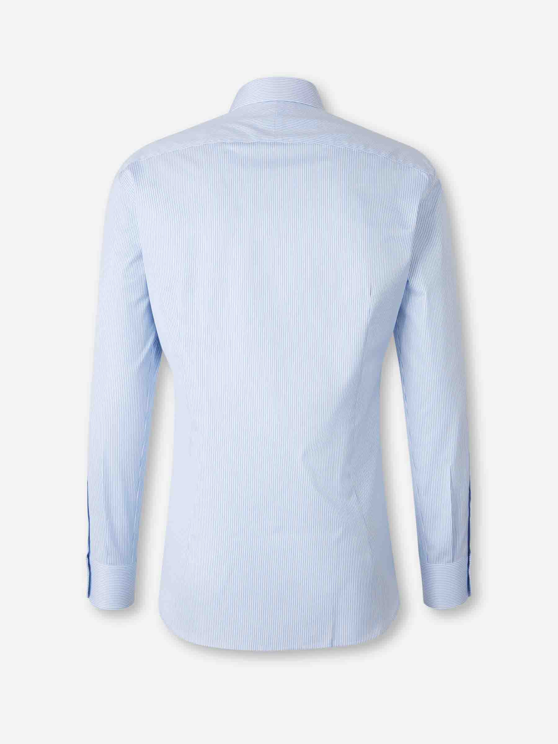 Atelier Munro Hombre Barcelona Camisa Motivo Rayas color Azul Celeste sku 401-003156 01 - Foto 2