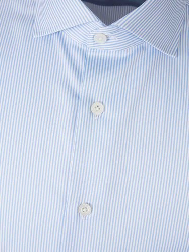 Atelier Munro Hombre Barcelona Camisa Motivo Rayas color Azul Celeste sku 401-003156 01 - Foto 3