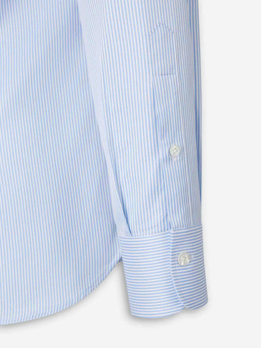Atelier Munro Hombre Barcelona Camisa Motivo Rayas color Azul Celeste sku 401-003156 01 - Foto 4