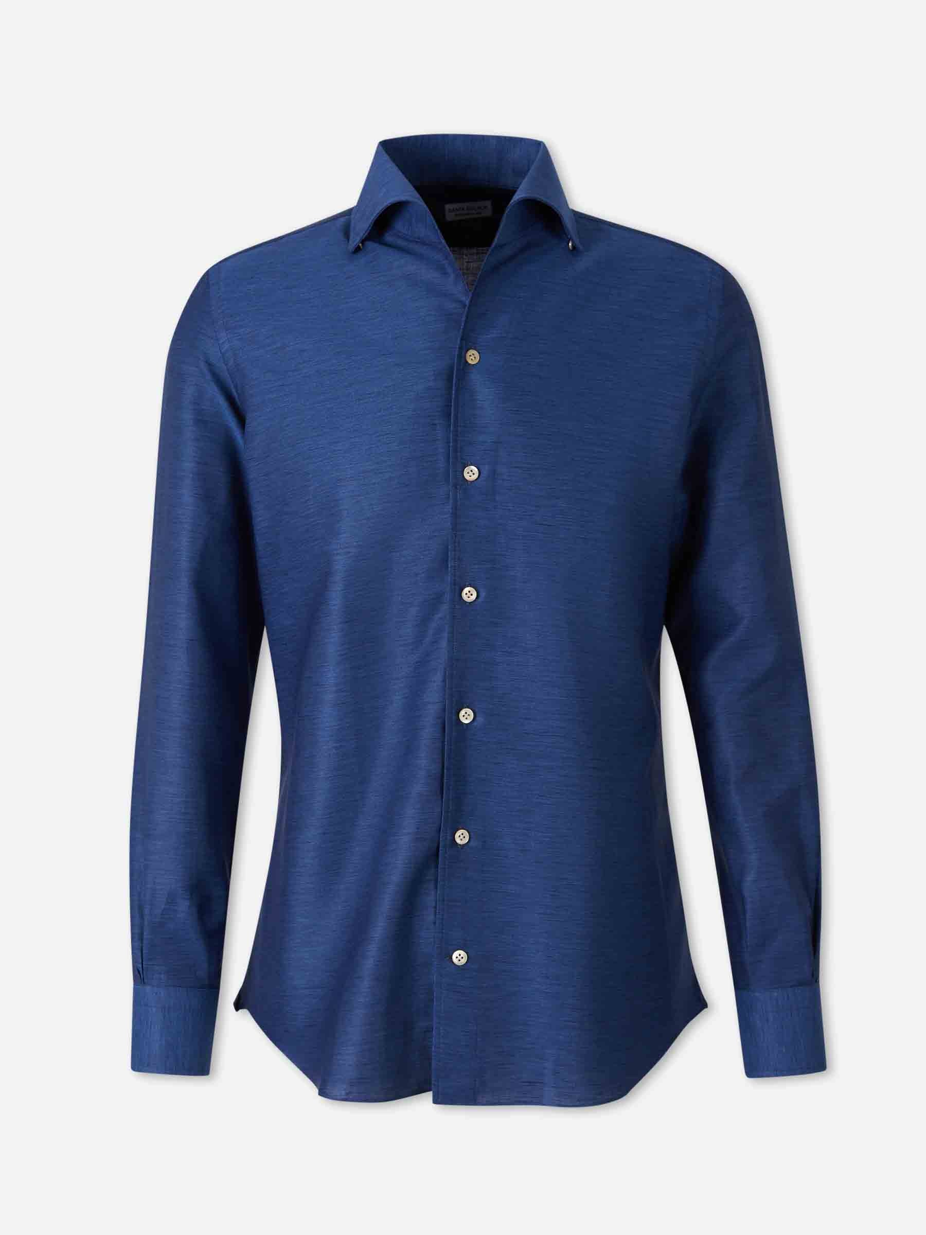 Santa Eulalia Hombre Barcelona Camisa Lisa color Azul Marino sku 401-003162 03 - Foto 1