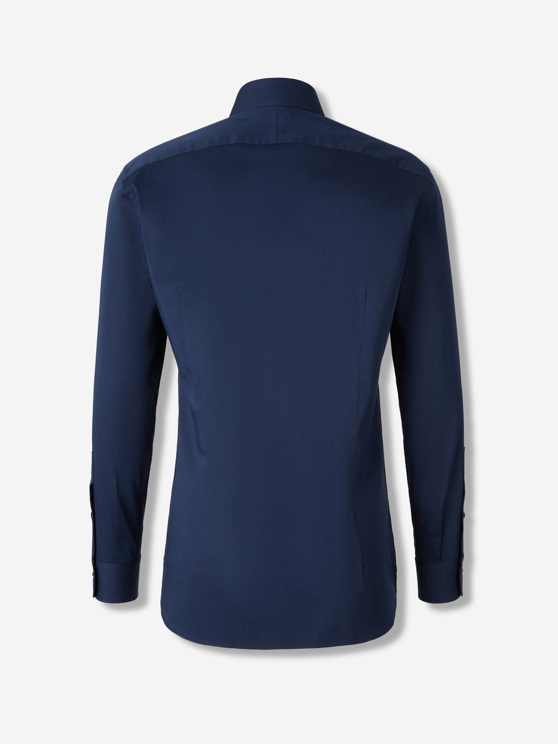 Atelier Munro Hombre Barcelona Camisa Lisa Algodón color Azul Marino sku 402-000008 01 - Foto 2