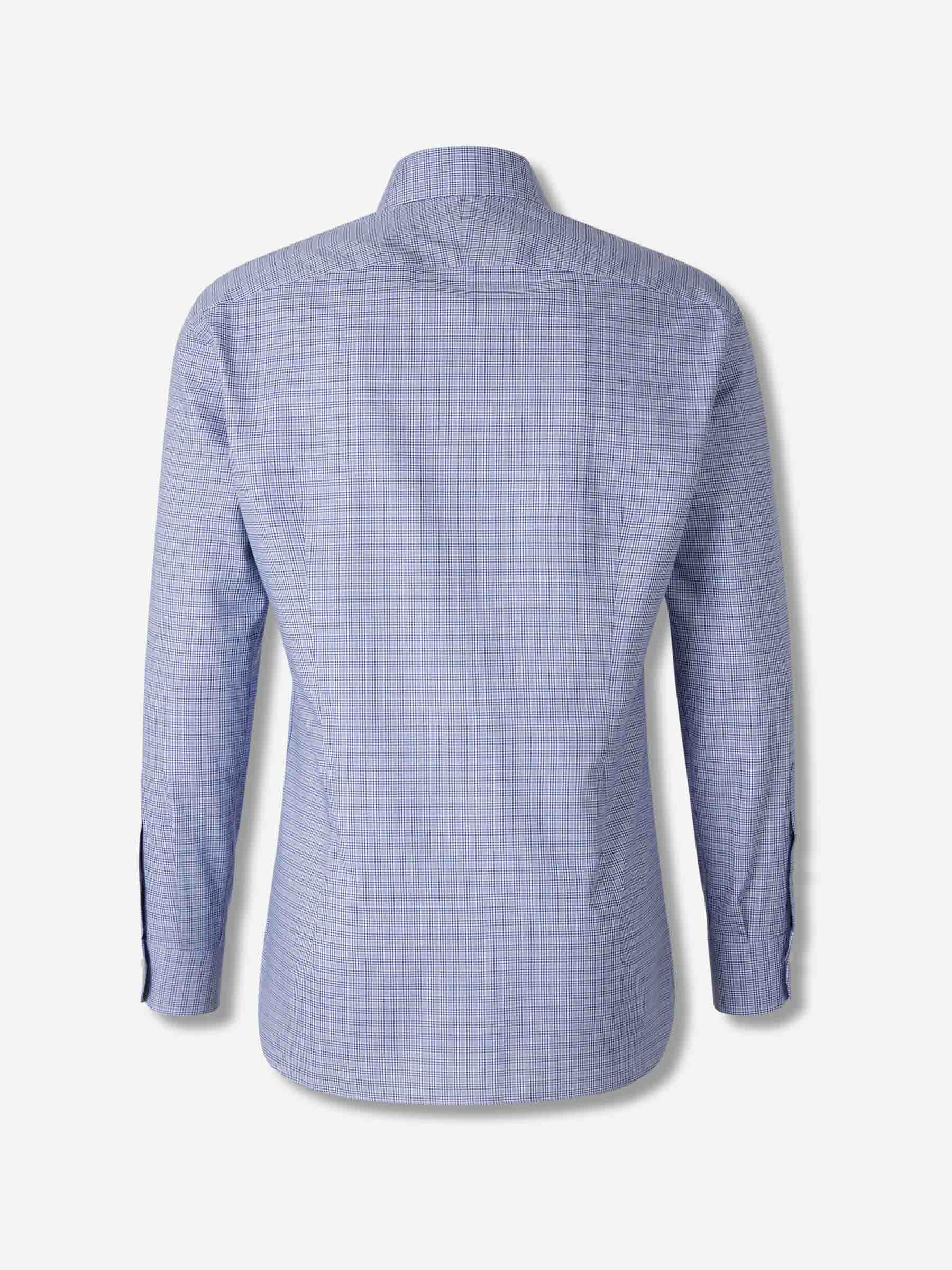 Atelier Munro Hombre Barcelona Camisa Motivo Cuadros color Azul Cobalto sku 402-000009 01 - Foto 2