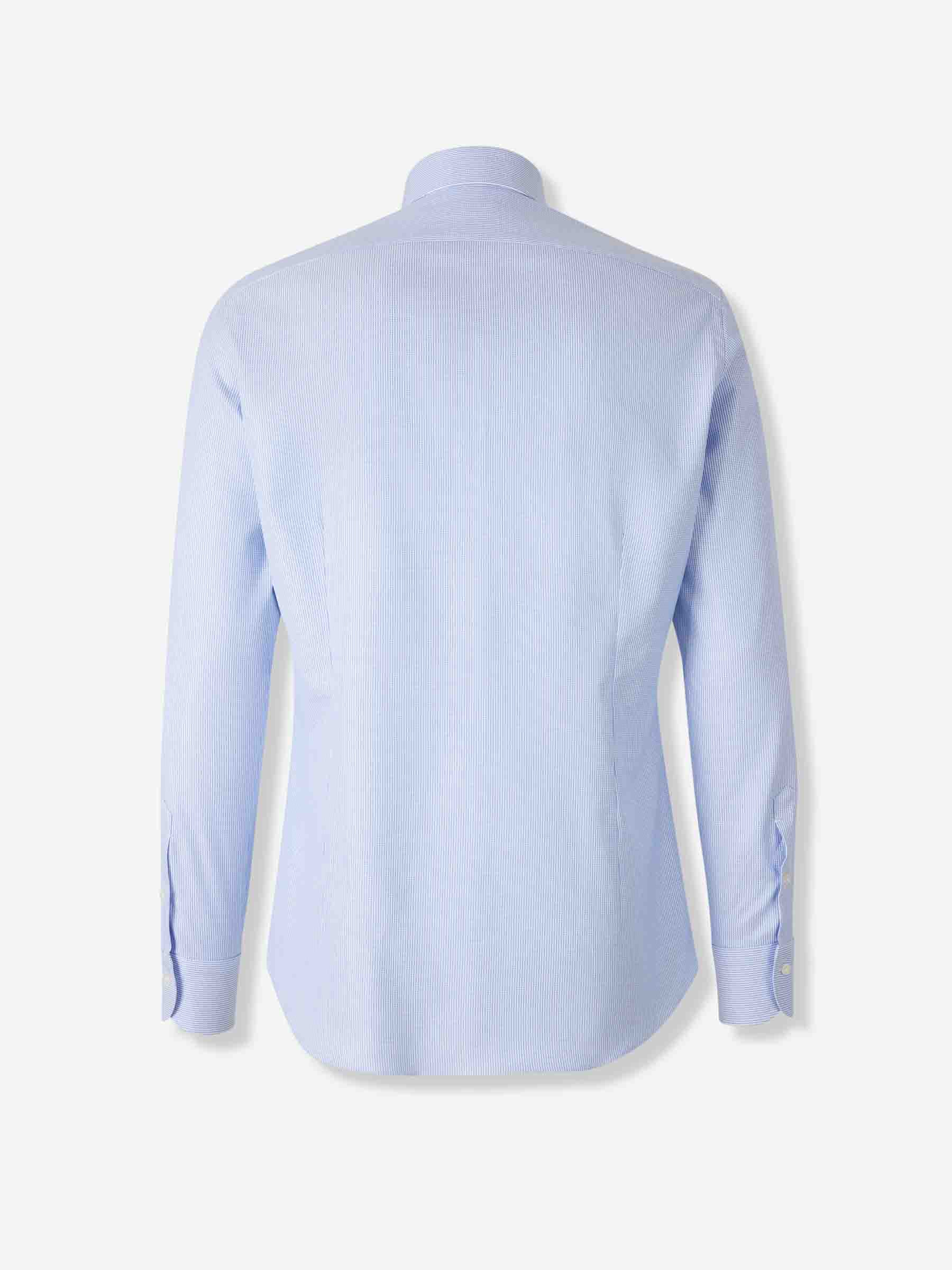 Santa Eulalia Hombre Barcelona Camisa Ojo de Perdiz color Azul Celeste sku 402-000010 01 - Foto 2