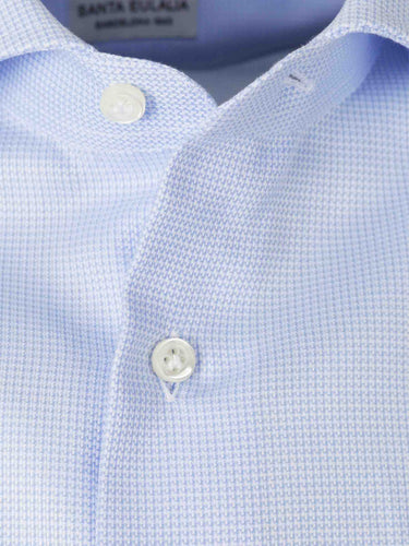 Santa Eulalia Hombre Barcelona Camisa de Vestir color Azul Celeste sku 402-000013 01 - Foto 3
