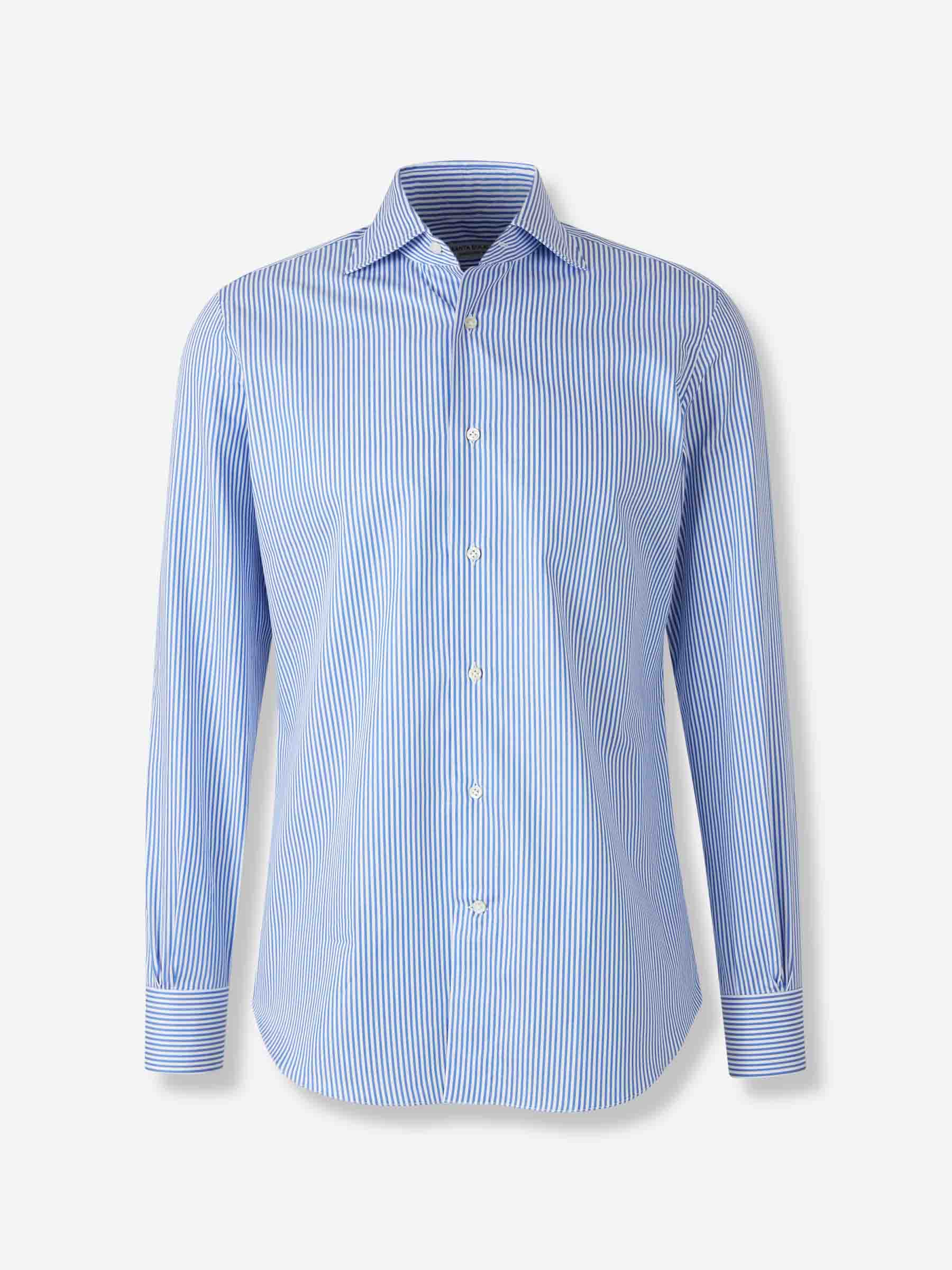 Santa Eulalia Hombre Barcelona Camisa Rayas Algodón color Azul sku 402-000015 01 - Foto 1