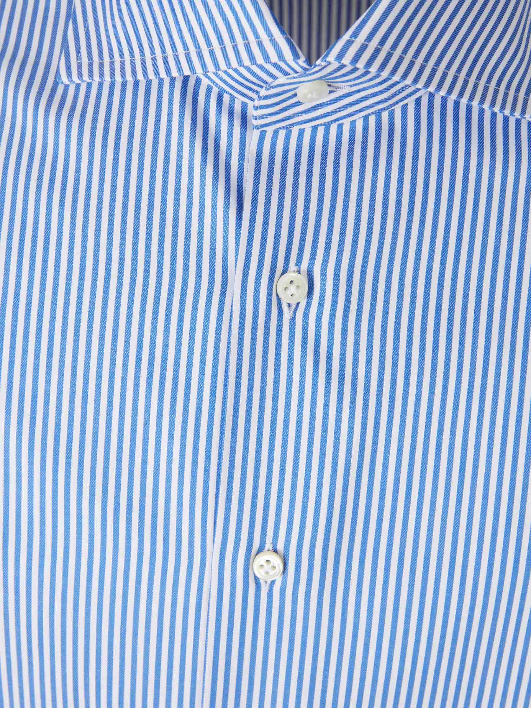 Santa Eulalia Hombre Barcelona Camisa Rayas Algodón color Azul sku 402-000015 01 - Foto 2