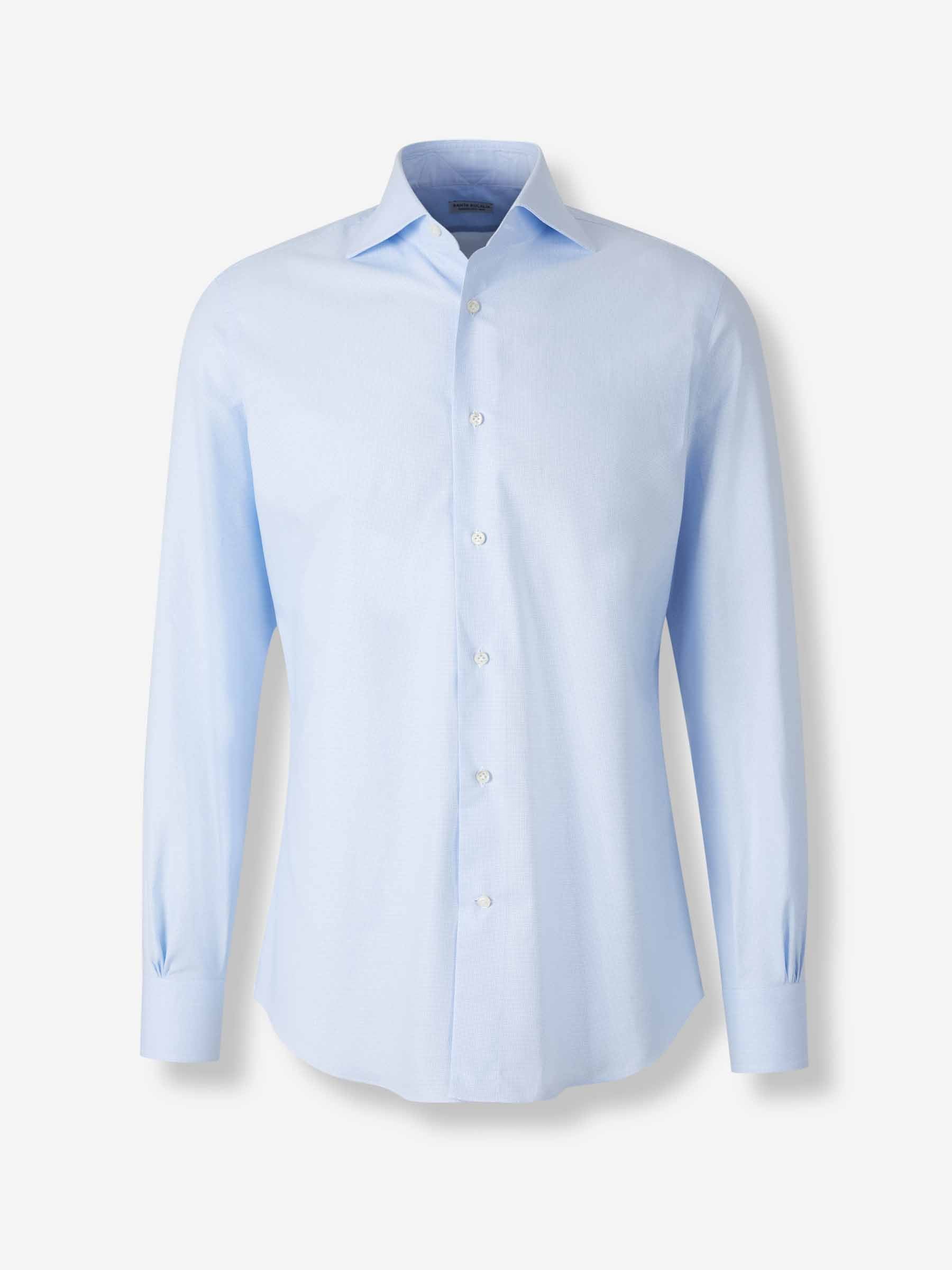Santa Eulalia Hombre Barcelona Camisa Formal Algodón color Azul Celeste sku 402-000016 01 - Foto 1