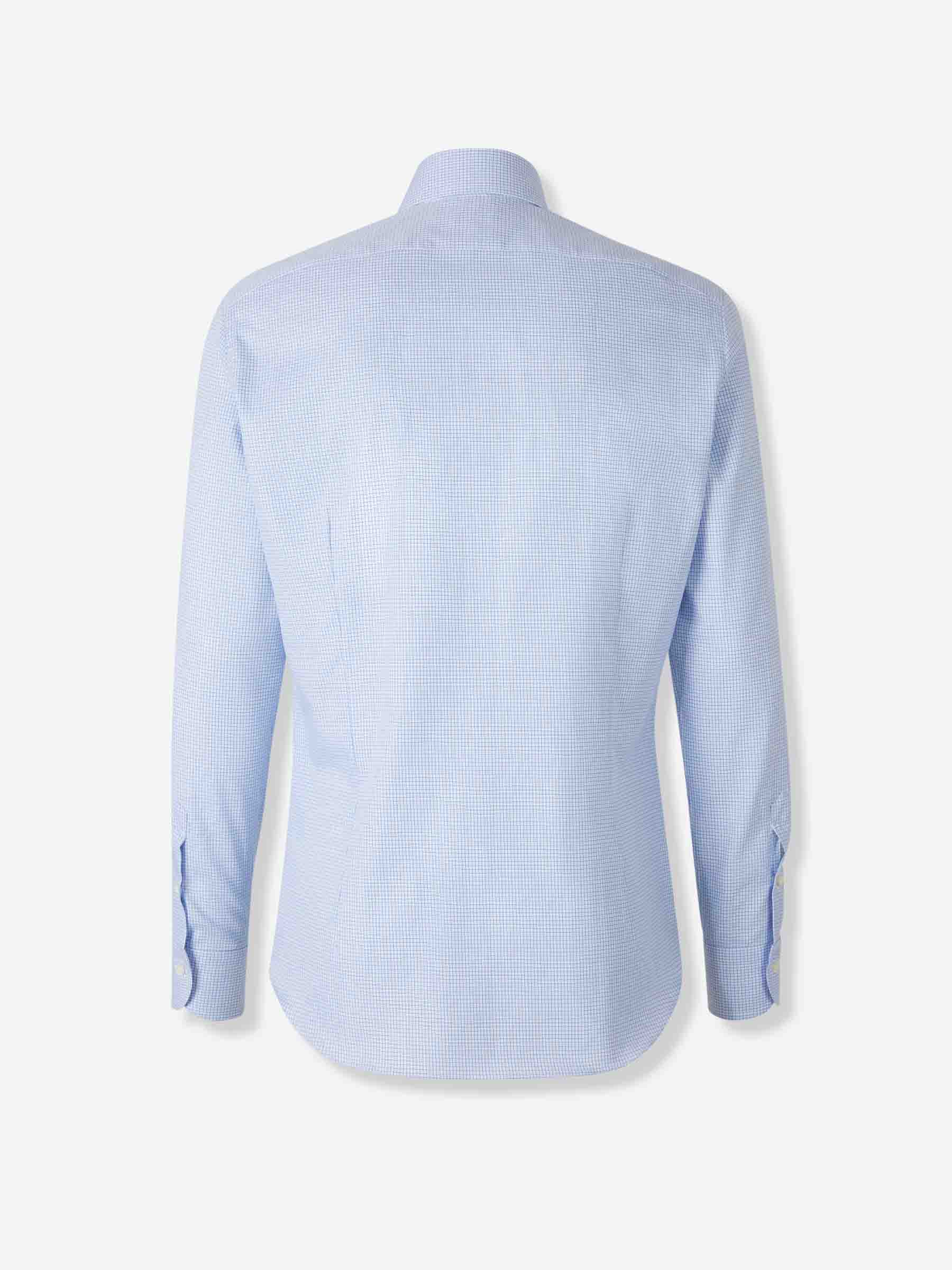 Santa Eulalia Hombre Barcelona Camisa Motivo Cuadros color Azul Celeste sku 402-000017 01 - Foto 2