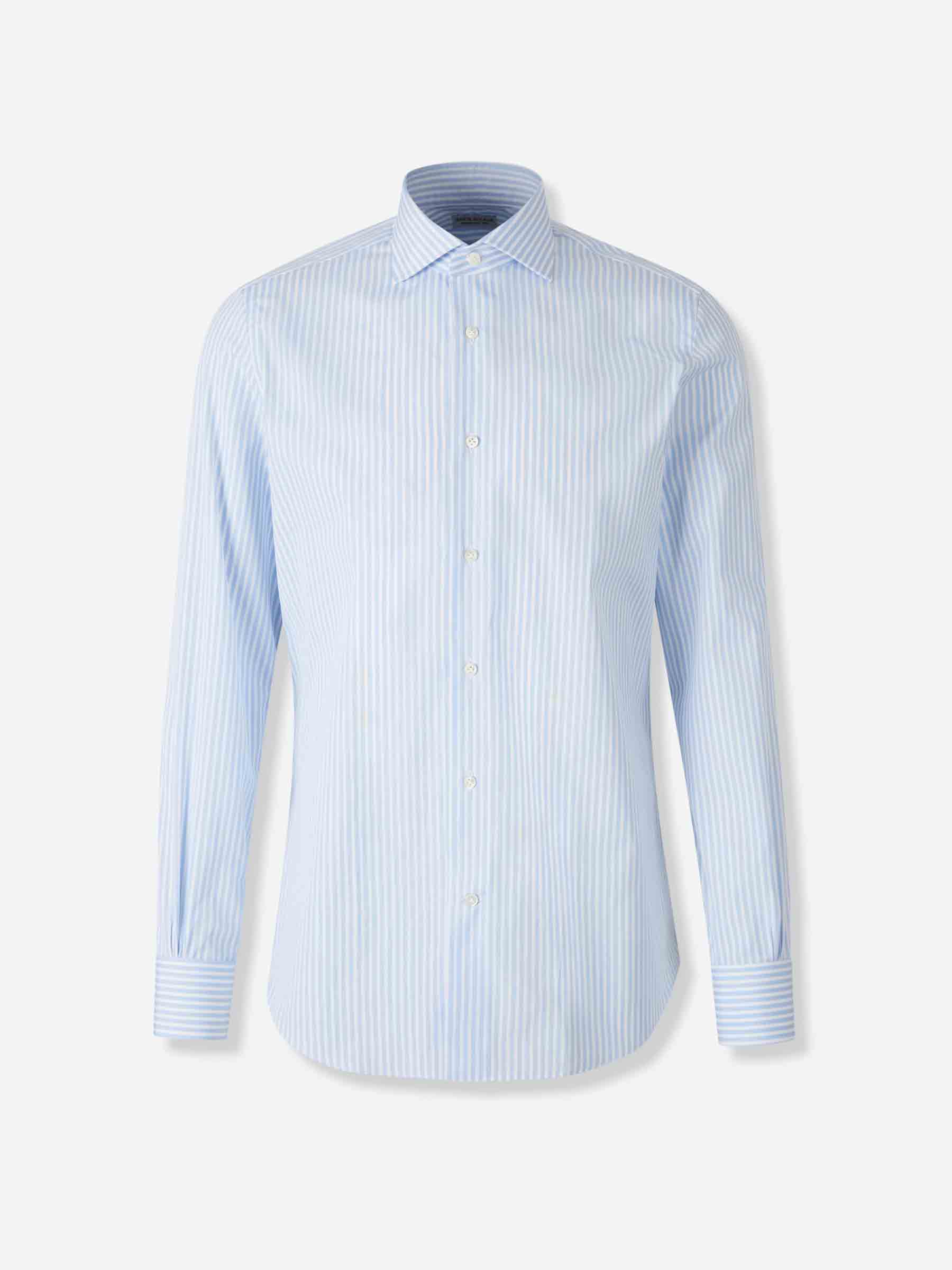 Santa Eulalia Hombre Barcelona Camisa Motivo Rayas color Azul Celeste sku 402-000018 01 - Foto 1