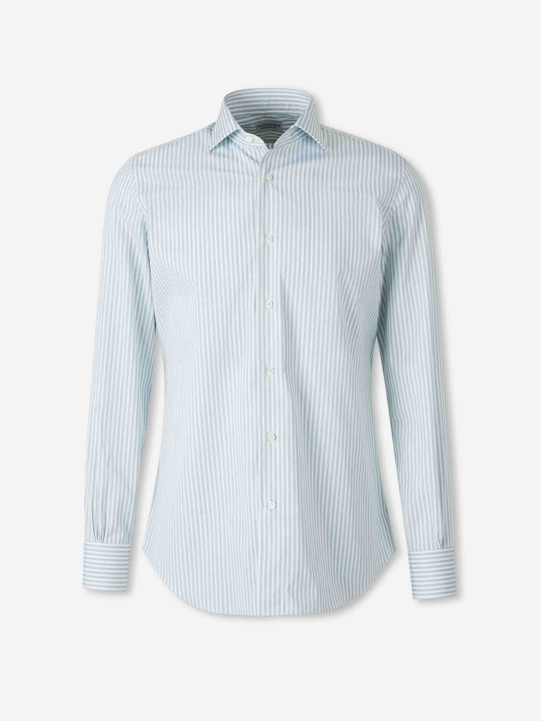 Santa Eulalia Hombre Barcelona Camisa Motivo Rayas color Verde Menta sku 402-000018 02 - Foto 1