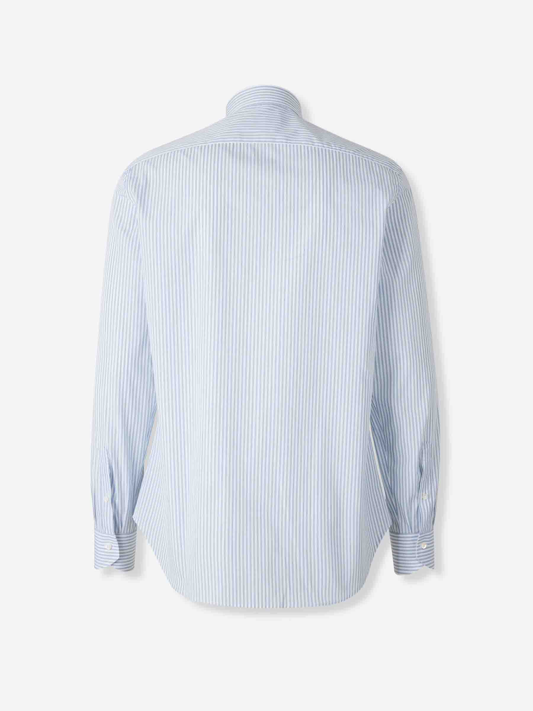 Canali Hombre Barcelona Camisa Motivo Rayas color Azul Celeste sku 402-000021 01 - Foto 2