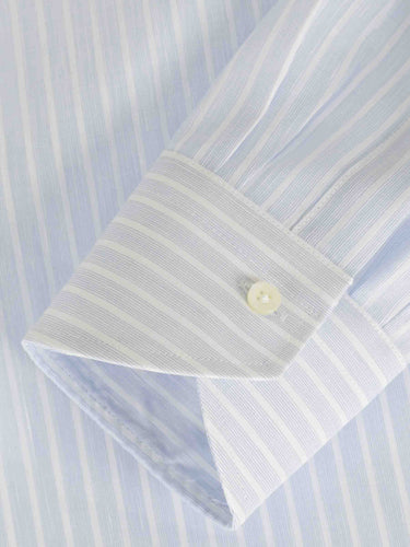 Canali Hombre Barcelona Camisa Vestir Listada color Azul Celeste sku 402-000028 01 - Foto 4