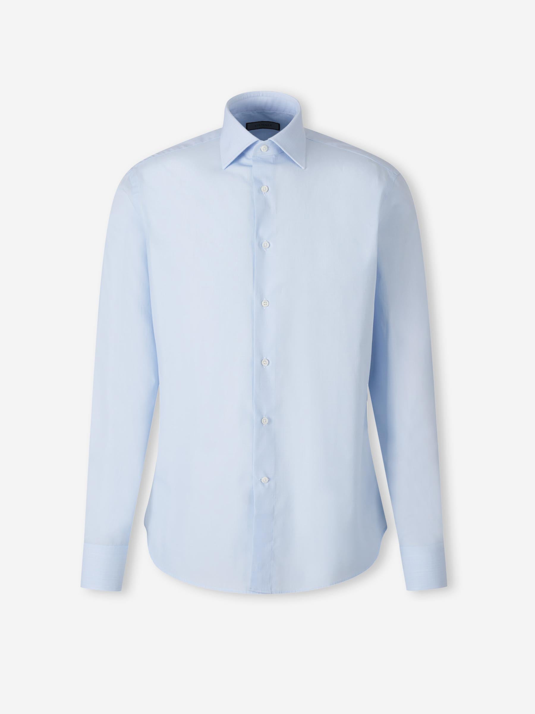 Canali Hombre Barcelona Camisa Vestir Algodón color Azul Celeste sku 402-000029 01 - Foto 1