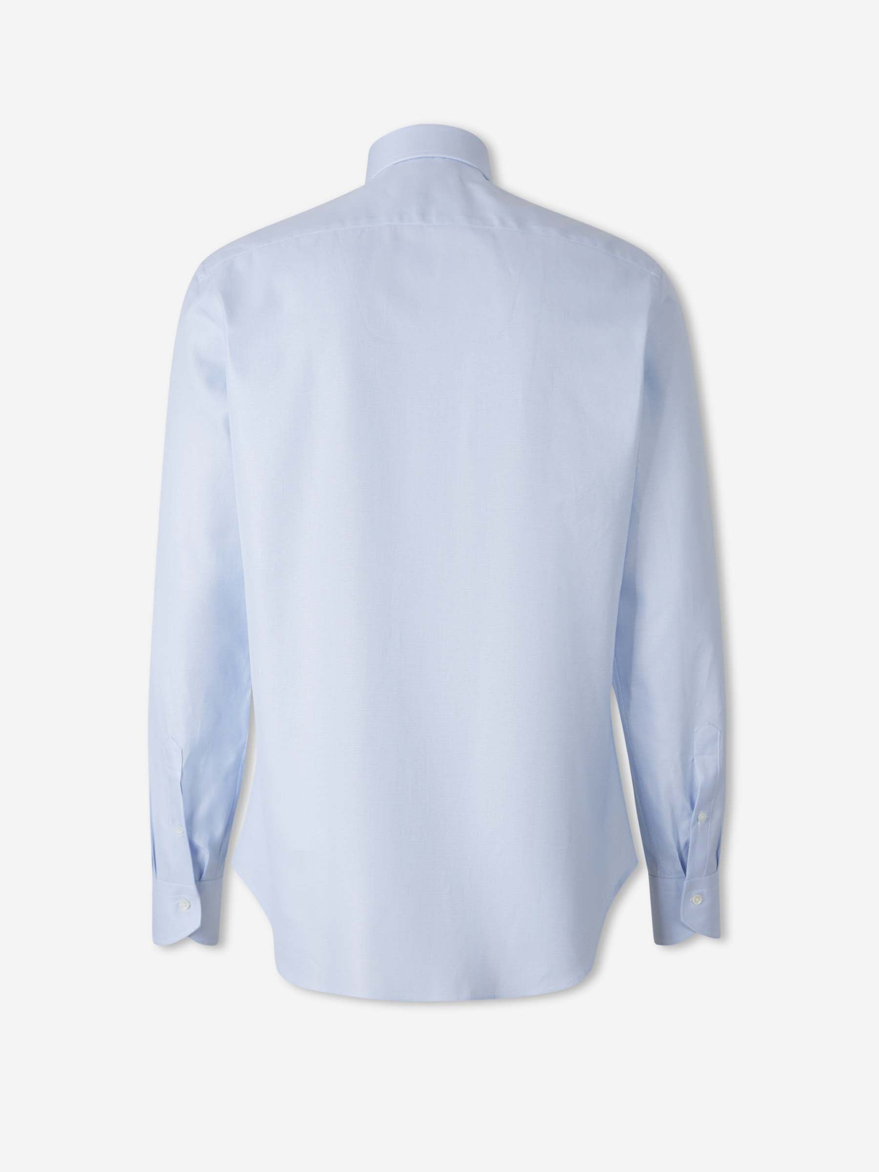 Canali Hombre Barcelona Camisa Micro Estampado Algodón color Azul sku 402-000030 01 - Foto 2