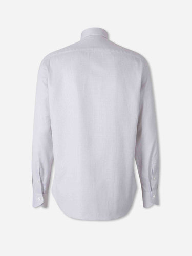 Canali Hombre Barcelona Camisa Micro Estampado Algodón color Marrón sku 402-000031 01 - Foto 2