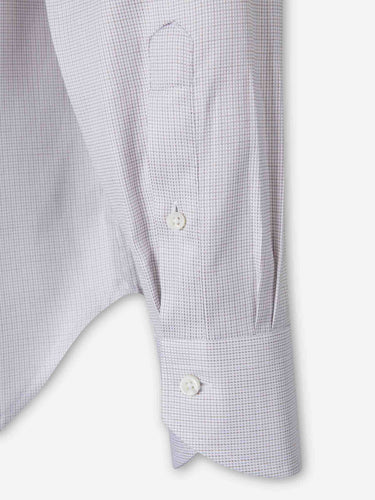 Canali Hombre Barcelona Camisa Micro Estampado Algodón color Marrón sku 402-000031 01 - Foto 4