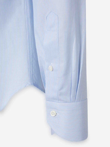 Canali Hombre Barcelona Camisa Lisa Algodón color Azul Celeste sku 402-000033 01 - Foto 4
