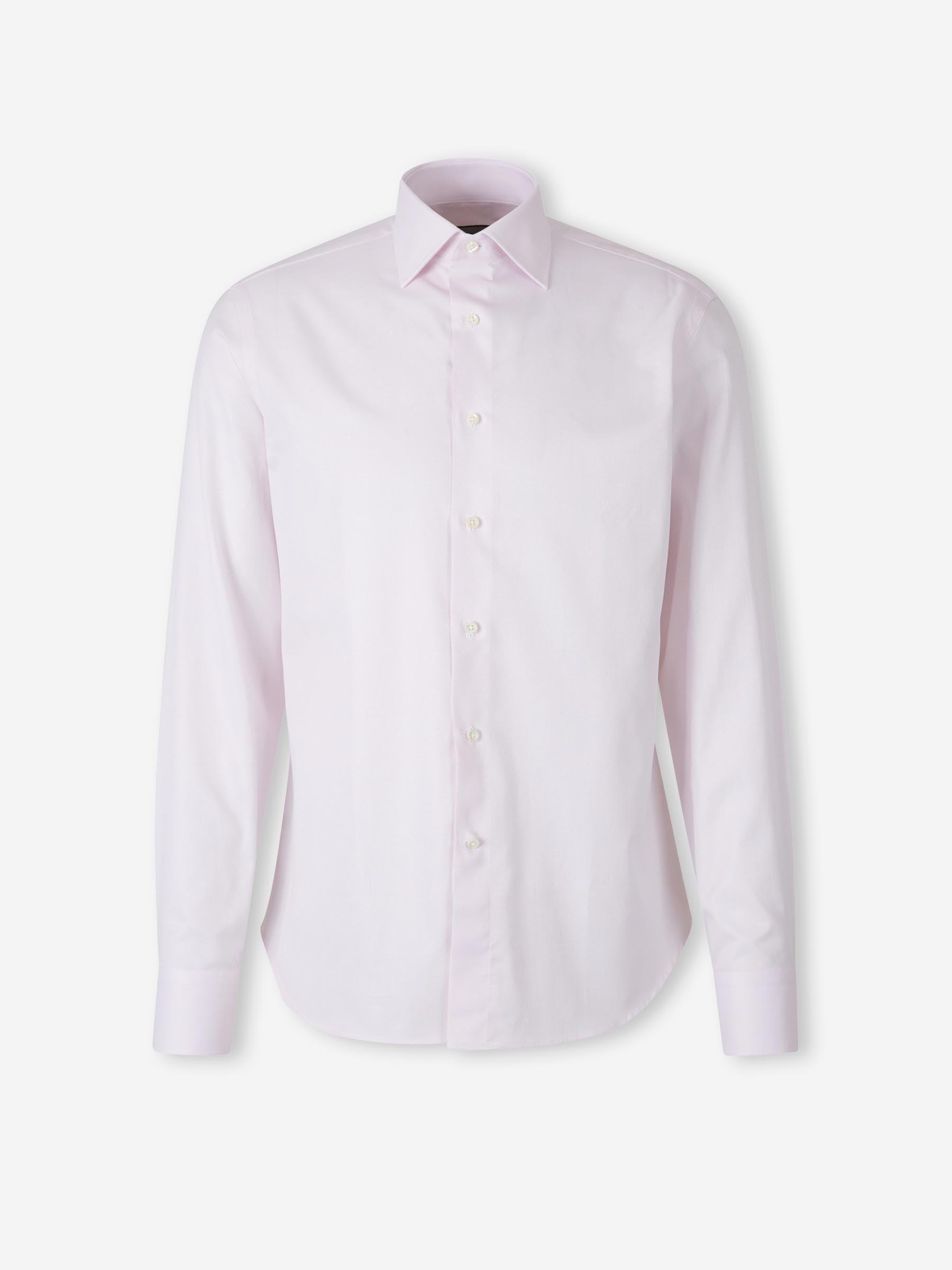 Canali Hombre Barcelona Camisa Vestir Algodón color Rosa Palo sku 402-000034 01 - Foto 1