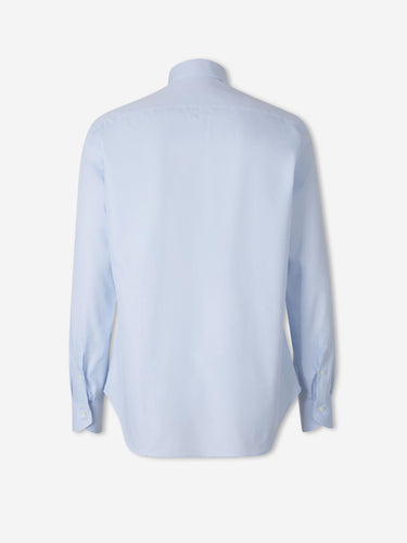 Canali Hombre Barcelona Camisa Lisa Algodón color Blanco sku 402-000042 01 - Foto 2