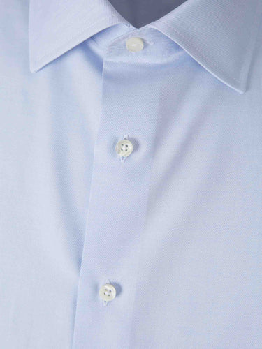 Canali Hombre Barcelona Camisa Lisa Algodón color Blanco sku 402-000042 01 - Foto 3
